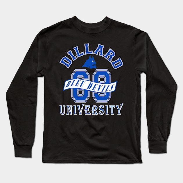 Dillard 1869 University Apparel Long Sleeve T-Shirt by HBCU Classic Apparel Co